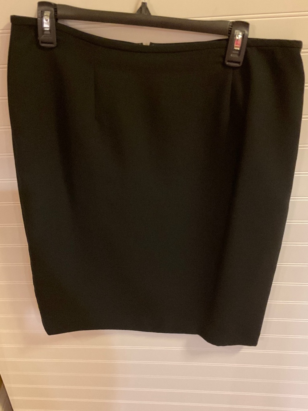 Calvin Klein Black Pencil Skirt Career Workwear. Size: 12. Pre Owned